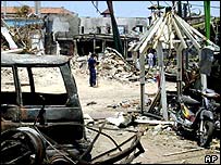 Bali bomb scene, October 2002