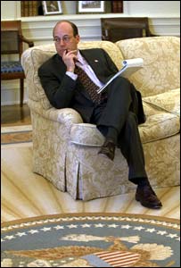 Ari Fleischer in the Oval Office